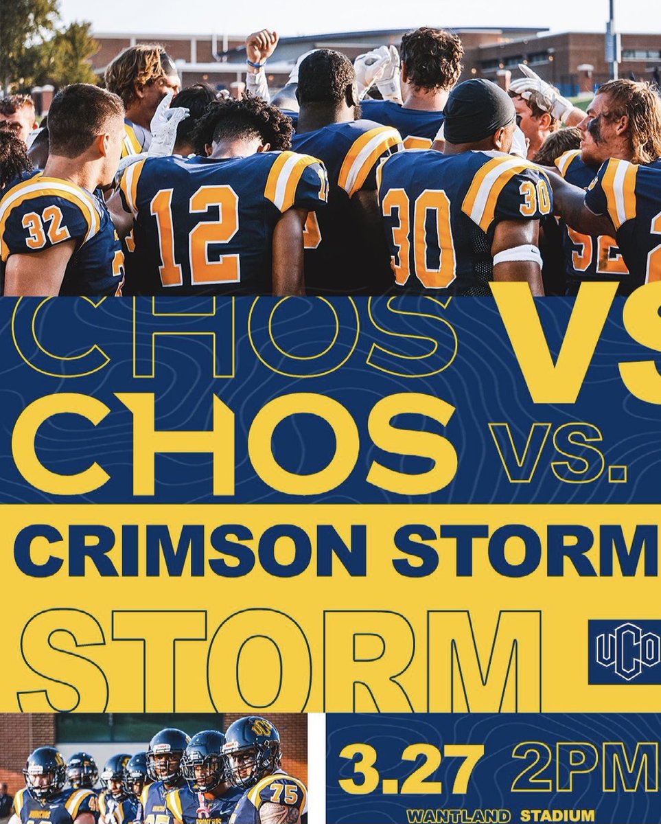 Come out and see the CHOS compete in the scrimmage vs SNU on Saturday at 2pm. Can’t wait to see the Broncho faithful this weekend! #RollChos #PFS #ChoLine #FAMILY
