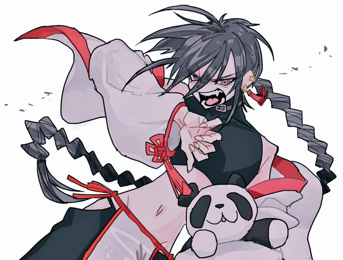 緑仙さんって黒髪になったら金と赤が鮮烈のこるからヤバでは? 