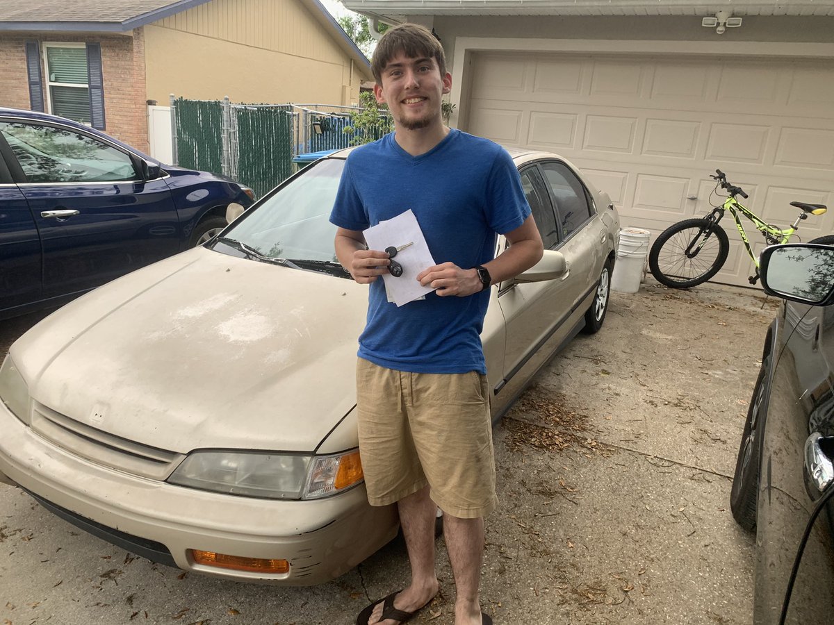 So I bought my first car today all by myself after months of saving and I am nothing but proud of myself. It’s not the most fancy thing in the world but it’s something that gets me to point A to B and that’s all that matters.