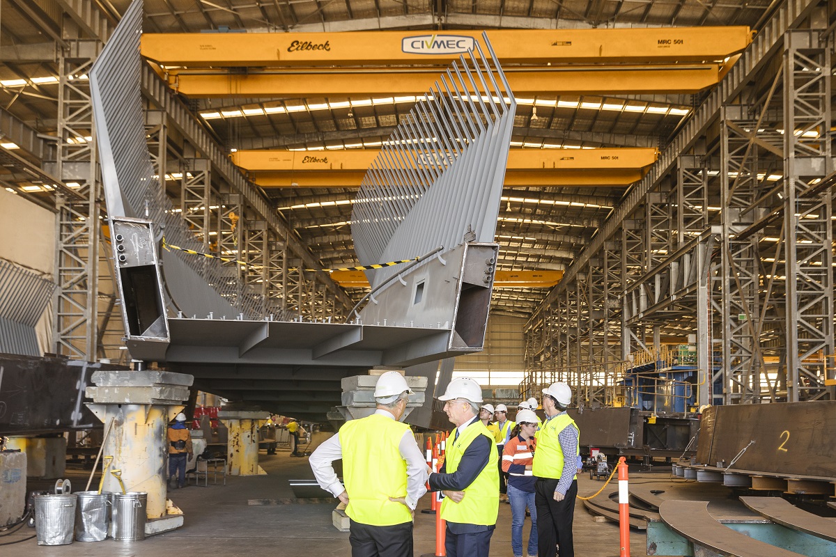 PCHFWA's tweet photo. Some exciting updates from our visit to @CivmecCE to see the Kids' Bridge in the making! Make sure to keep your eyes peeled over April as the bridge is lifted into the greenspace at @PerthChildrens Hospital.

#pchfwa #thekidsbridge #civmec https://t.co/H8vbZFzGVs