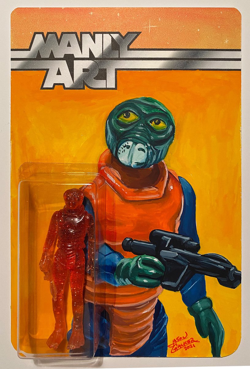 ManlyArt's tweet photo. Here’s a few of the 10 #walrusman card backs I #painted for @DKEToys #dkecon . https://t.co/iKV7QzDurA