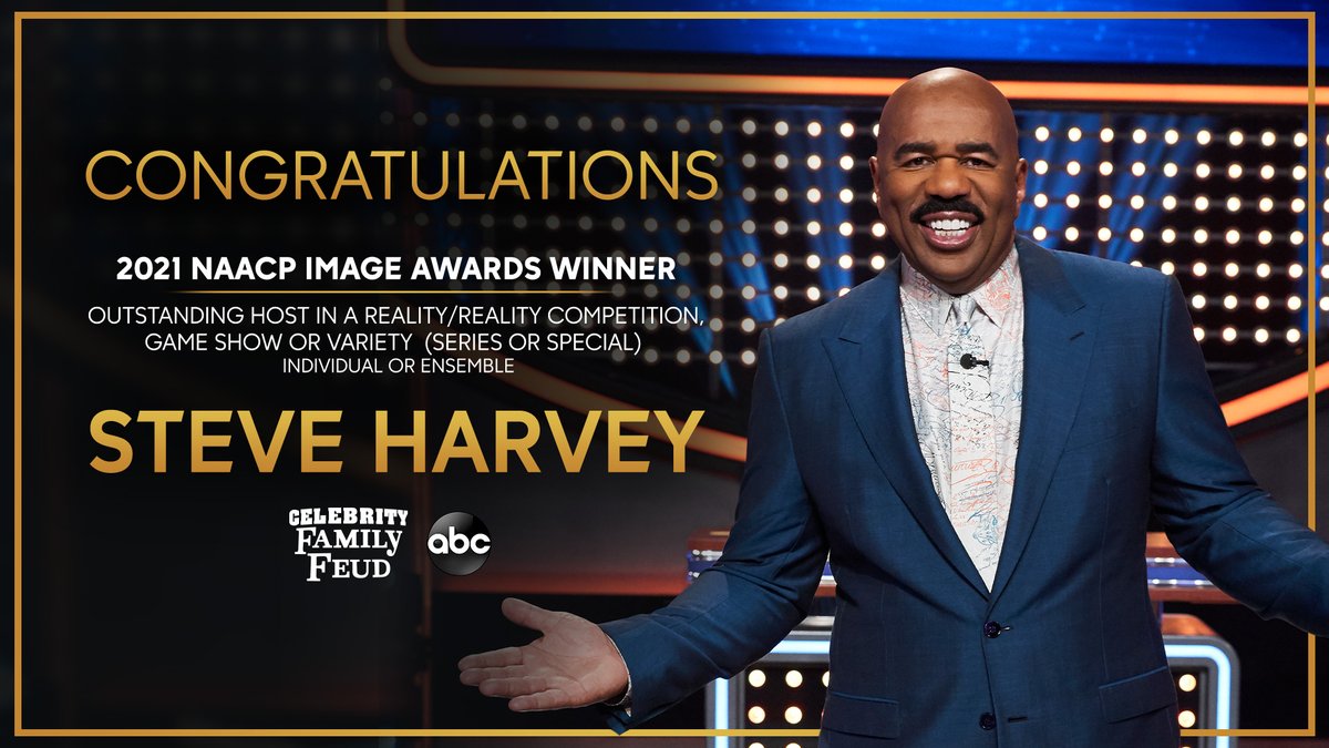 Celeb Family Feud on Twitter: "Survey says some big congrats are in order  for @IAmSteveHarvey for his @naacpimageaward win! 🎉  https://t.co/O8sGhHM1sU" / Twitter