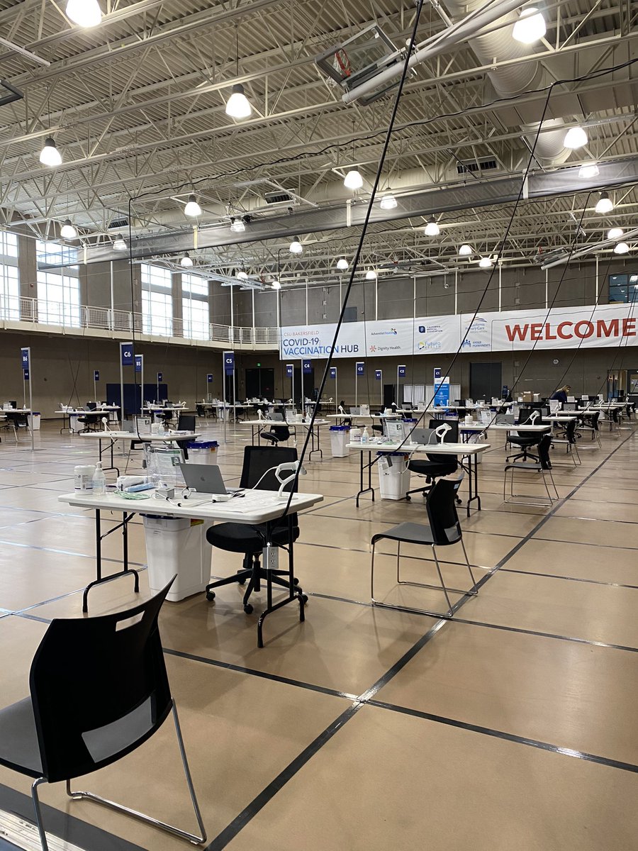 criscamacho__'s tweet photo. CSU Bakersfield Vaccination Hub ribbon cutting. Grand opening will be Friday, March 26. This Hub will be open 7 days a week from 8am-6pm for the next thirteen weeks. Schedule your appointment TODAY at https://t.co/KIvK6xSl9P. #covidvaccine #csub #togetherwecanslowthespread https://t.co/9E4bw8UkGA