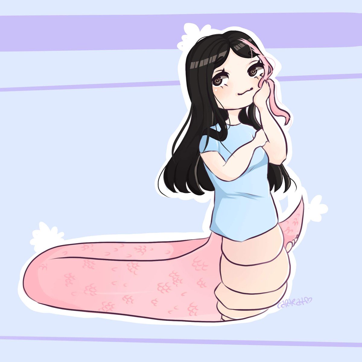 Capakatdraws's tweet photo. Chibi commission of a lamia
#artistontwittter #procreate #lamia https://t.co/GIaqYiueC4