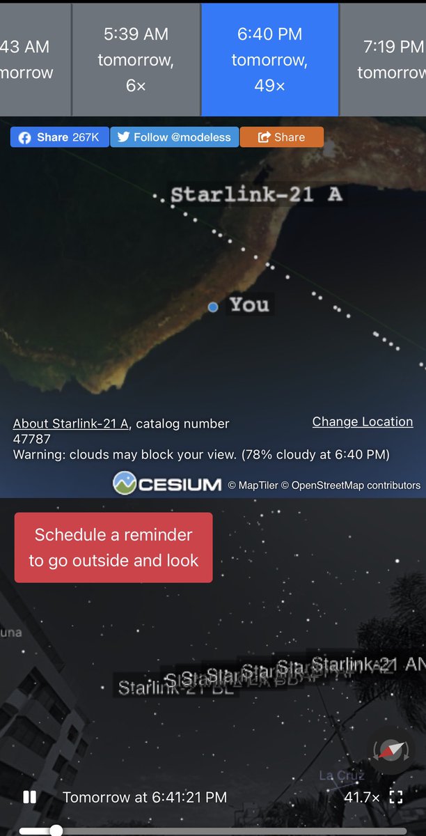 Alfonso_Patron's tweet photo. Mañana Jueves 25 de Marzo Starlink Train sobre Lima. 6:40pm. Aunque el pronóstico es 91% de probabilidad de Cielo nublado. No hay perder la esperanzas del espectáculo. @hombredeltiempo https://t.co/hIKo5pHxxz