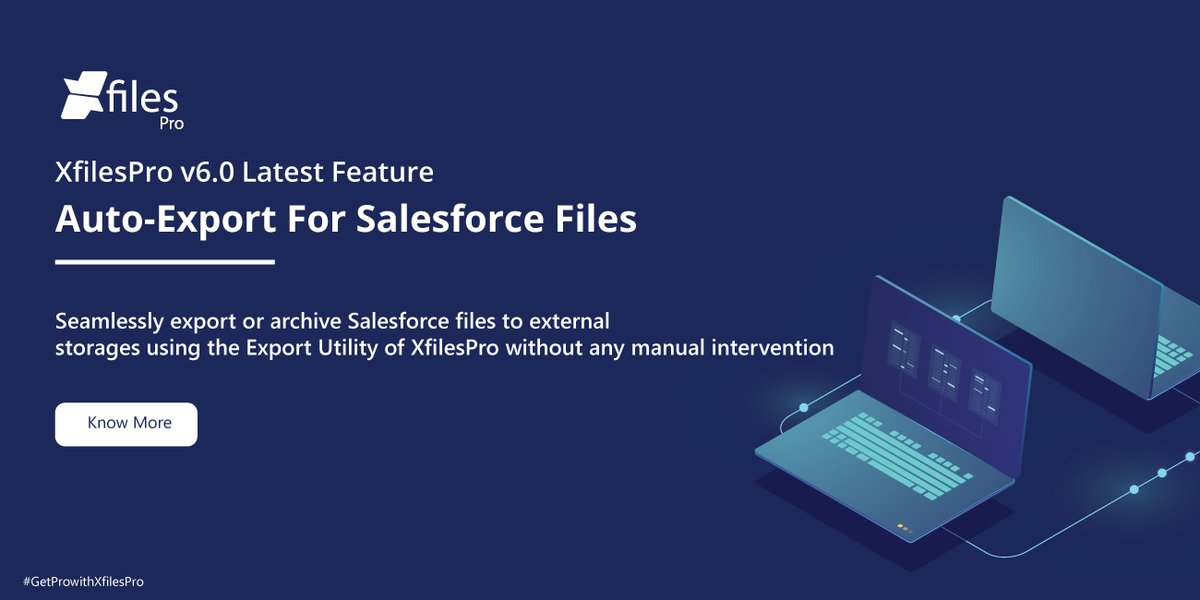 xfiles_pro's tweet photo. The most exciting feature, #Salesforce #filearchiving, is now added in the latest version of #XfilesPro using which users can automatically export their files to different external storages. Get in touch to know more!
https://t.co/4JFbF4LP7A
#FileManagement #FileStorage https://t.co/6X0myWyJI6