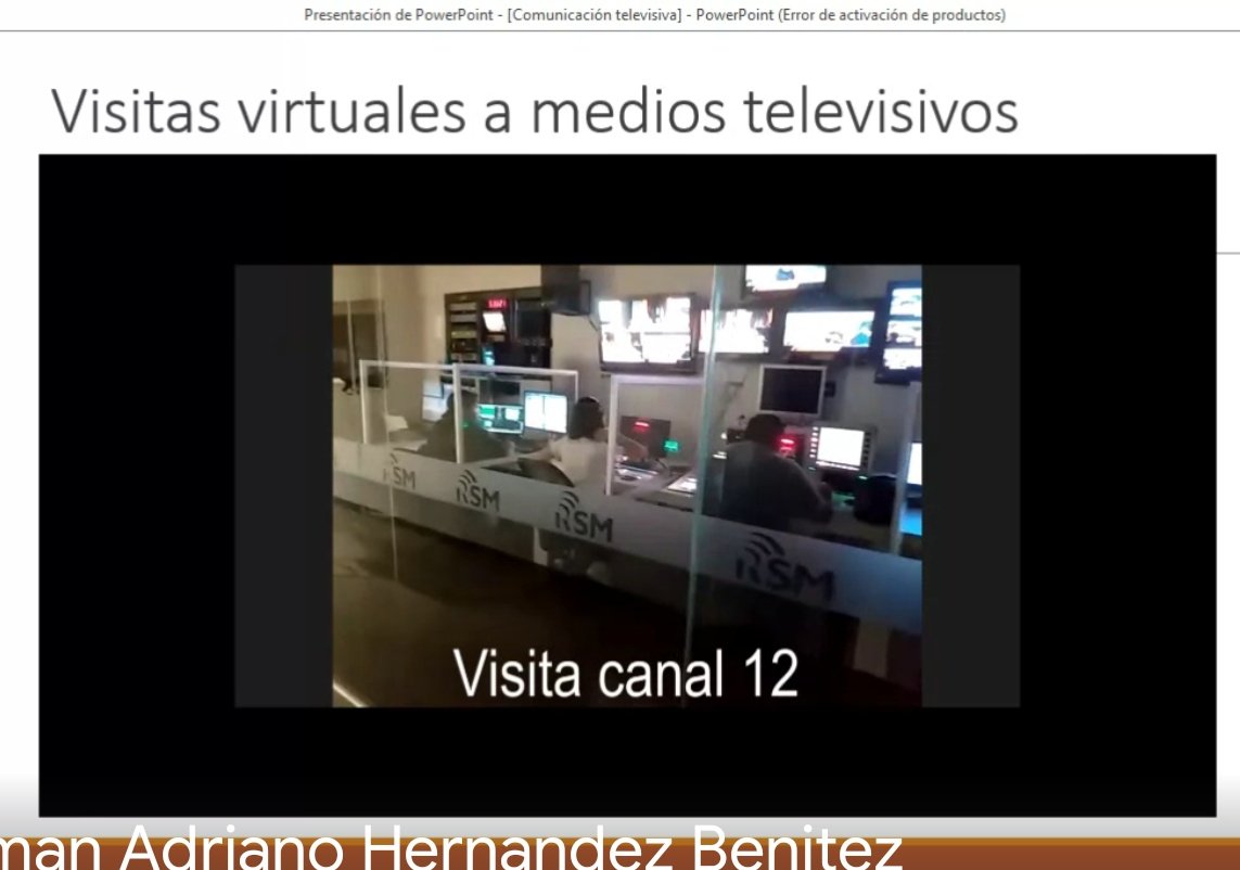 dvd_md1's tweet photo. El licenciado nos muestra cómo logró "expandir la experiencia de una cátedra de Televisión, mediante visitas y recorridos virtuales a los medios de comunicación, y las entrevistas virtuales con personalidades de la televisión salvadoreña.

#ProyectoDisruptivo #ECC https://t.co/lR85mkxUlm