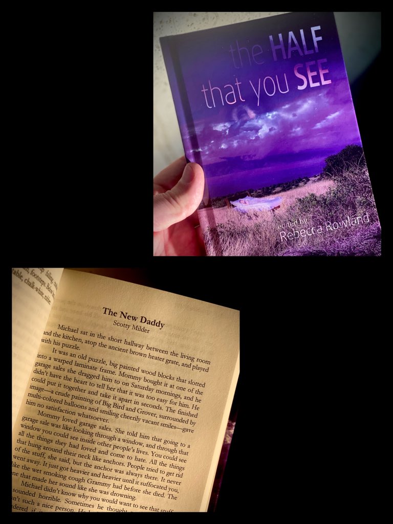 scottymhorror's tweet photo. Got my hardback copy of “The Half That You See” from @am_publishing today! Be sure to get yours to read my story “The New Daddy.” #horrorfiction #shortfiction #anthology #aminkpublishing #darkinkbooks https://t.co/xV5juI7Wkv