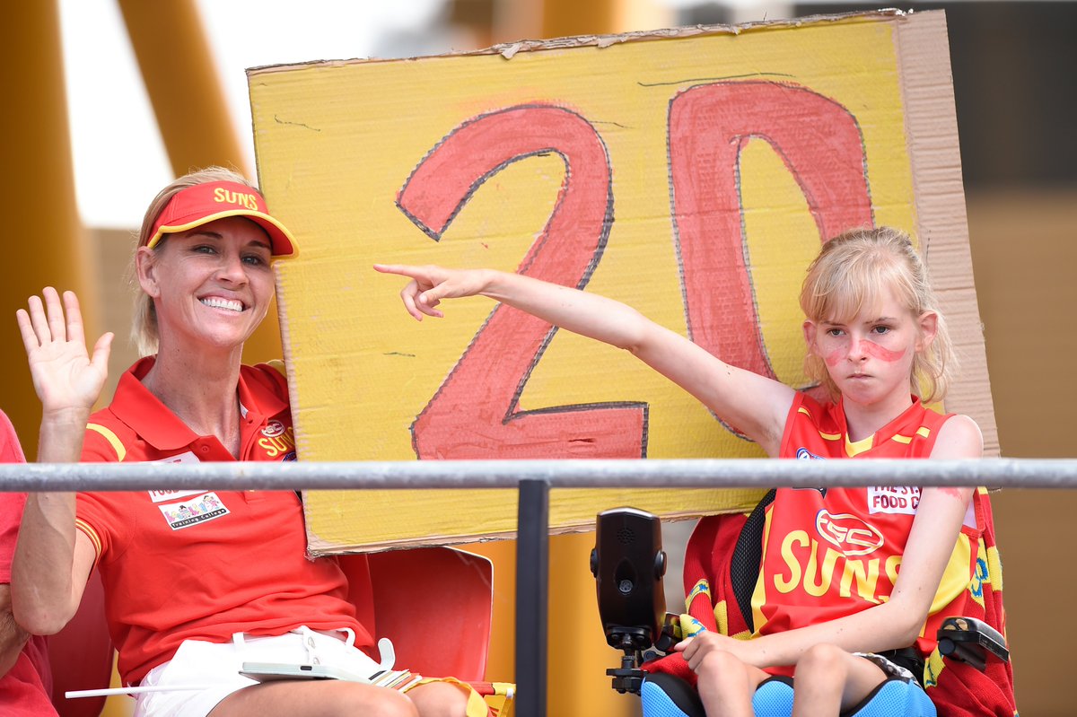 aflwomens's tweet photo. Just some quick wholesomeness from these NAB AFLW kiddies to remind you to buy your tickets for the final round of the season: https://t.co/j8Pn1Niewq https://t.co/s5ZtCGdPsR