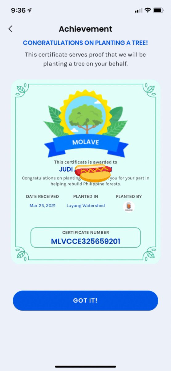 nxtdoorprincess's tweet photo. Yayyy just planted molave from GCash Forest ๐ณ #GCashForest https://t.co/NQoQxxhycd