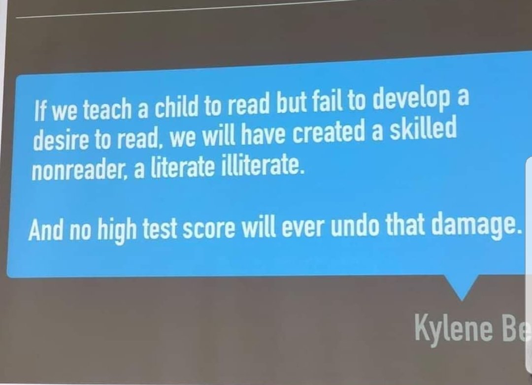 This!!⬇️⬇️👏🏼❤❤❤..it's why what we do has to go beyond teaching kids to read but to see themselves as READERS!! <a href="/HumbleISD_SCHS/">Summer Creek High</a> <a href="/SchsNehs21/">SCHS National English Honors Society</a> <a href="/Daph_CarrEdD/">Daphne Carr, Ed.D.</a>  <a href="/ProjectLITComm/">Project LIT Community</a>