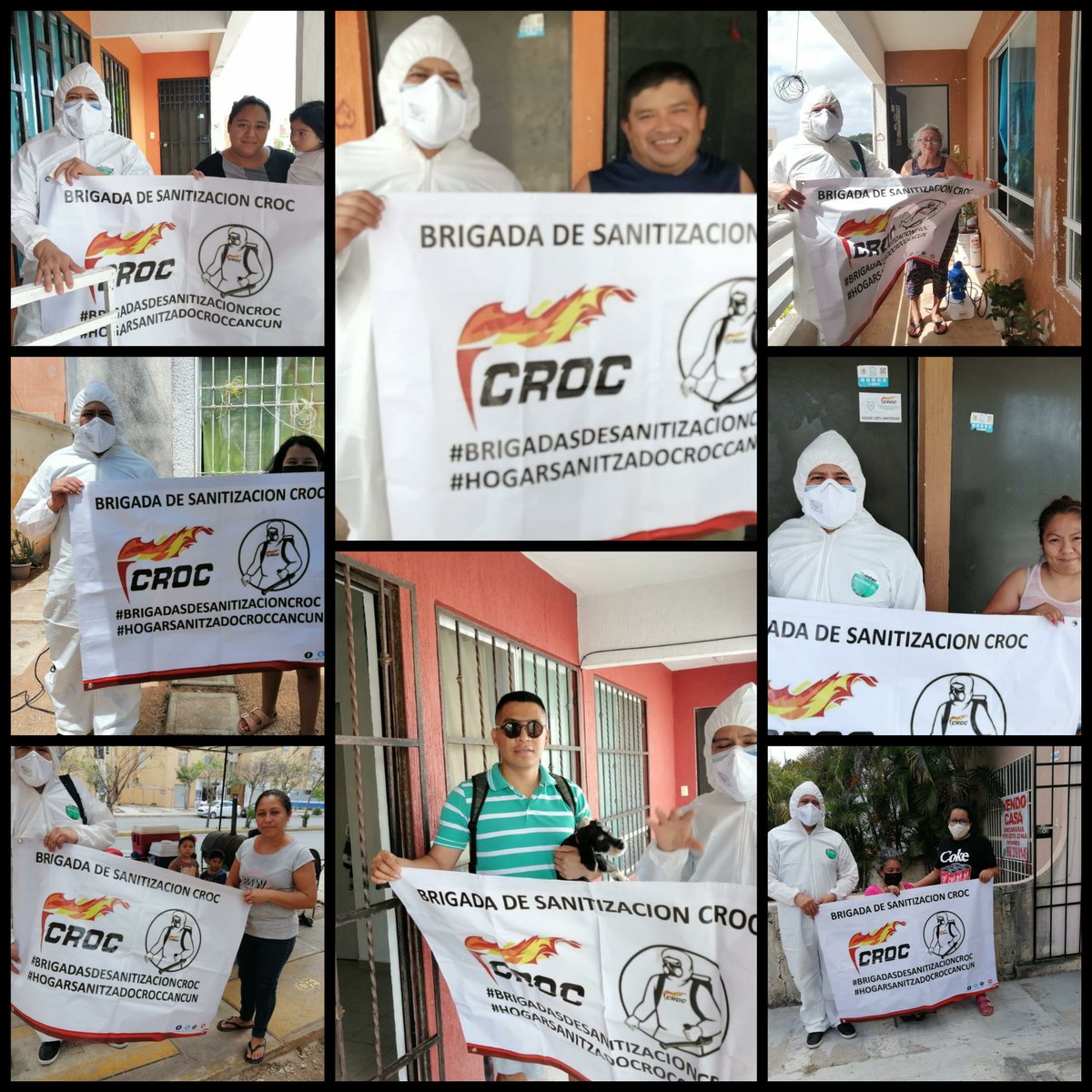 NaranjoEugenio's tweet photo. Continuamos con las Brigadas de Sanitización, acudimos en la Iglesia de Guadalupe en la Supmza 63, así como a viviendas de familias #croquistas de la Reg. 208, 251, 255, Hacienda Real del Caribe, Hacienda los Pinos, Paseos del Mar, Vista Real 2da. Etapa y monte Calvijo. https://t.co/CsQAB5VRgZ