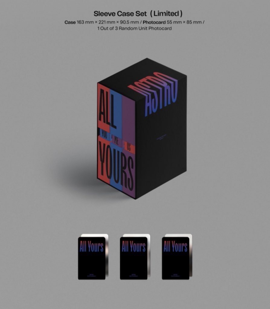 flwercoups's tweet photo. astro 2nd full album "all yours" giveaway

winner receives: limited edition sleeve case set

to enter
- like &amp; rt post
- reply w your favourite astro song

ends april 7th

#ASTRO #All_Yours #ONE @offclASTRO https://t.co/PqeHZCxjPf