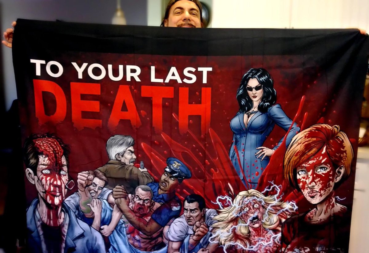 Check out this killer wall hanging we just got from our TYLD Store! You can grab this and TONS of other awesome merch -- beach towels, mugs, hats, hoodies, you name it -- in 17 different To Your Last Death designs! Check out the TYLD store right here:

toyourlastdeath.com/store/