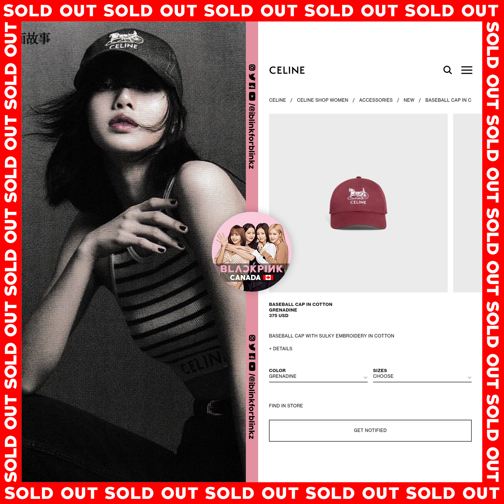 BLACKPINK CANADA 🇨🇦 2.0 on X: The power of LISA SOLD OUT items