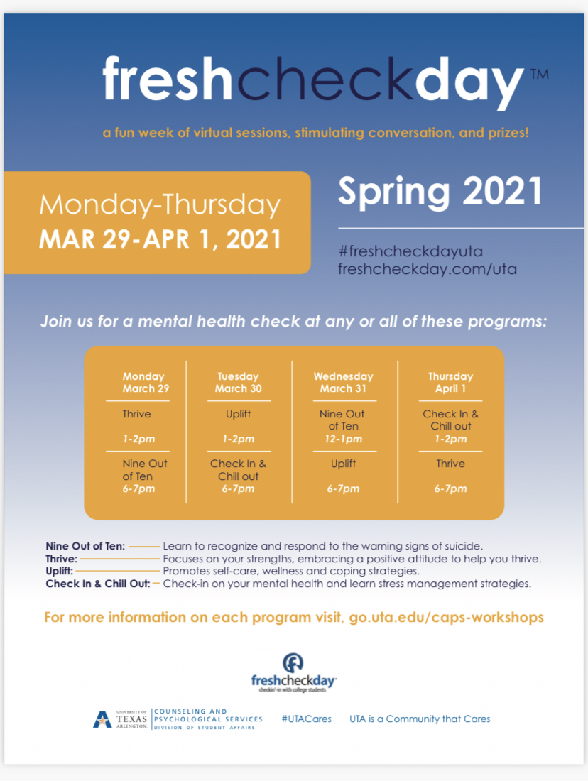 IDEASCenterUTA's tweet image. Dear Mavericks! Join us for a fun week of virtual sessions, stimulating conversations, and prices.