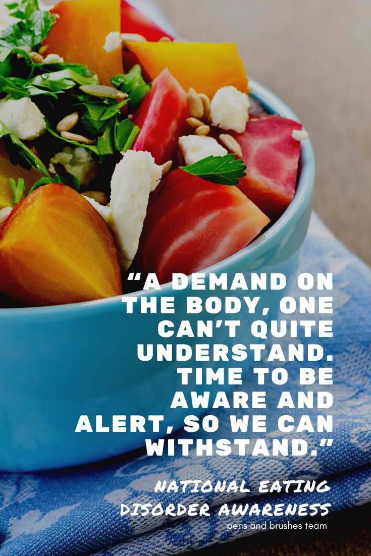 PensYour's tweet photo. Here's a little recap for the week themed with relation to eating disorders.

Date: FEB. 22-26, 2021
Theme phrase: '"A demand on the body, one can't quite understand. Time to be aware and alert, so we can withstand."

link in bio

#eatingdisordertwt #poetry #shortstory #artwork https://t.co/bcLgrcU1Dq