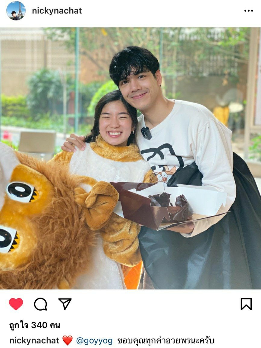 Ng__fc's tweet photo. รักสิงห์โต
#นิกกี้ก้อย
#NickyNachatHBD https://t.co/Rcuy58yywF