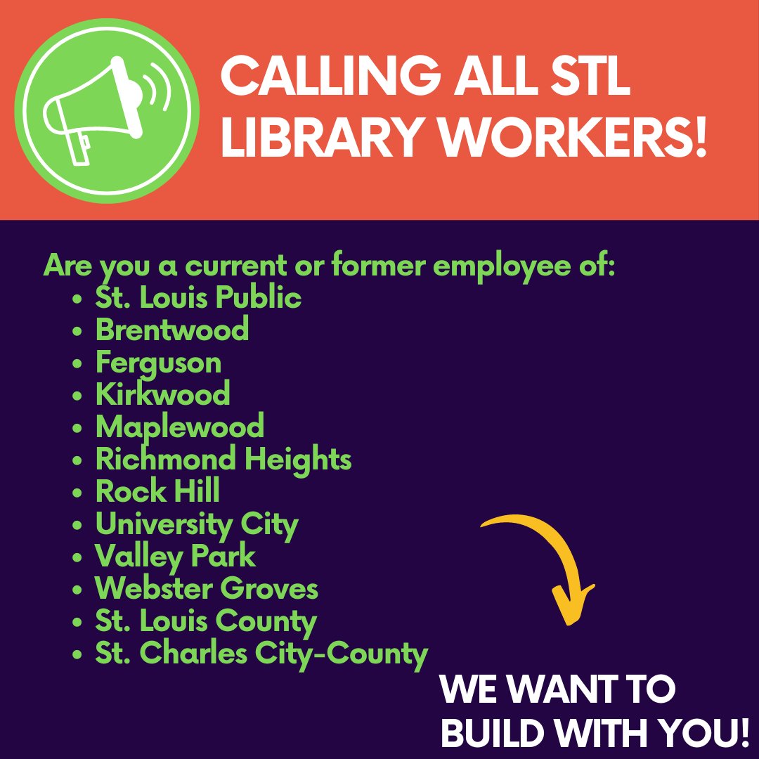 Lib4AllSTL's tweet image. Library workers of STL, unite!!! Message or email us at blacklivesmatterslcl@gmail.com. We are stronger together! #LibrariesforBlackLives #LibrariesForAllSTL #NoCopsNoCOVID