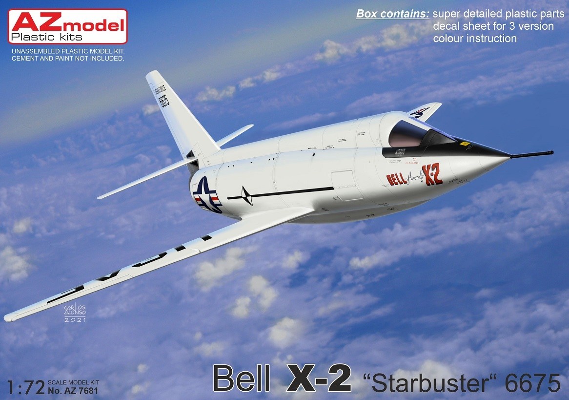 hobbysearch_mm's tweet photo. 【5月予約】AZ Modelより、
1/72 ベル X-2 `スターバスター` #6674、#6675
予約開始です！→ https://t.co/lZ8z8Ri6EB
世界で初めてマッハ3越えを記録した有人飛行機です。
#プラモデル #プラモ #BellX2 #Plastickits #Plasticmodel #Scalemodel https://t.co/ycxLcxULuA