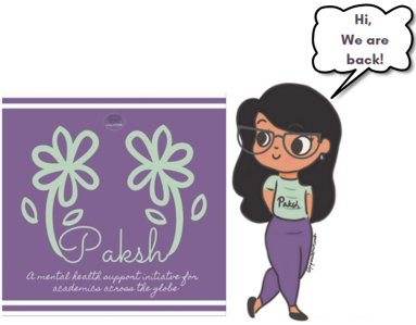 Lotus_STEMM's tweet photo. To keep the efforts going in supporting the mental health of academics from across the globe, we are happy to announce the relaunch of #Paksh. This time we hope to be bigger and better. Application coming out soon! #mentalhealthmatters #academicmentalhealth #letstalkmentalhealth https://t.co/iEw9bsYYk6