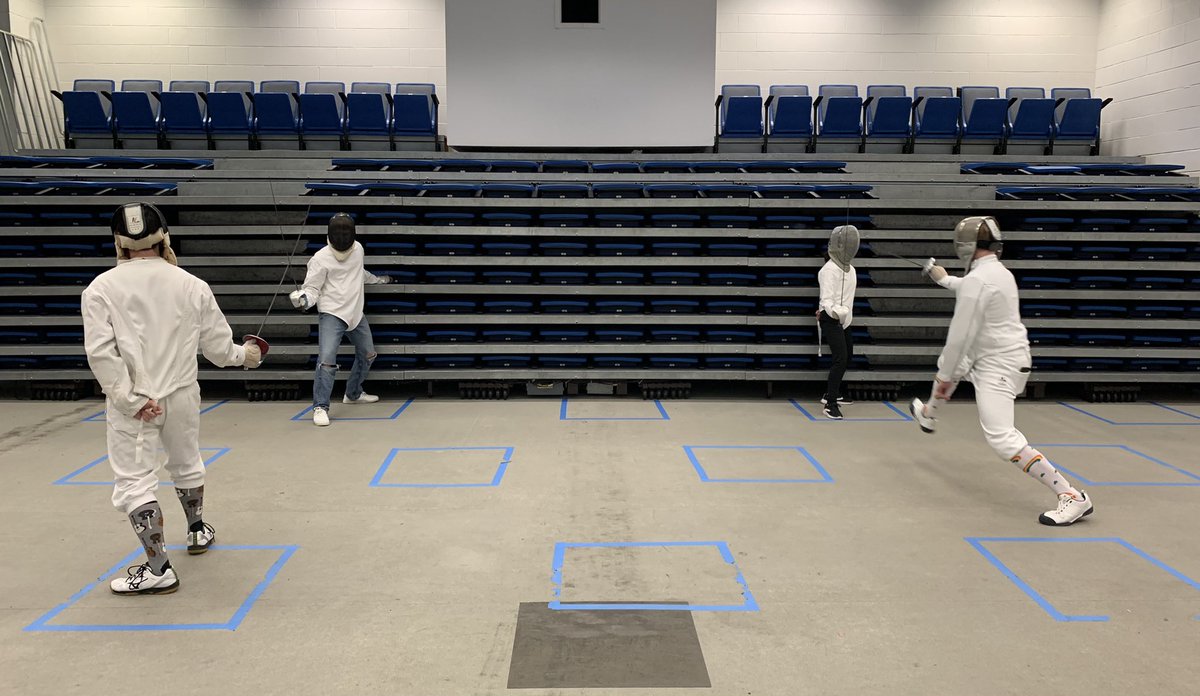 MikeMoore2001's tweet photo. #TOLEDO, OHIO - University of Toledo students Andrew Carter, Matthew Finch, Brammer Brakel &amp; Nicole Martin practice #Fencing at the schools Recreation Center Monday afternoon to learn and get better at the sport. ( 📸 =UToledo/Michael Moore) @intro2pj https://t.co/7YeQtw8Tej