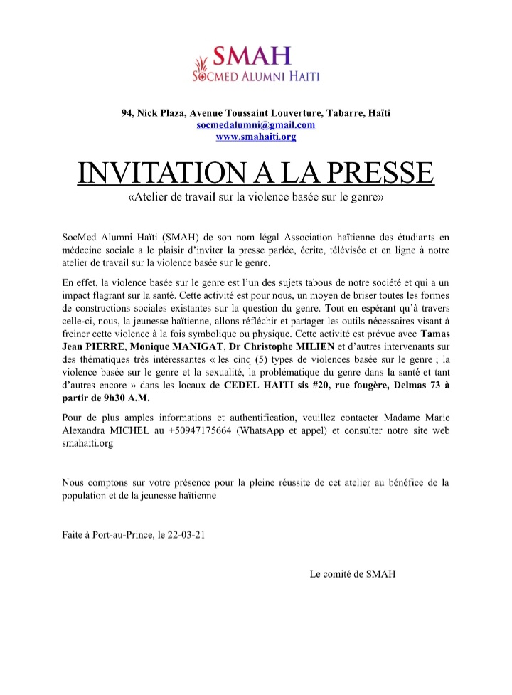 Socmed Alumni Haïti (SMAH) tweet media