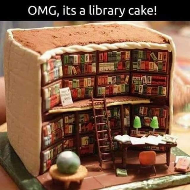 sandpiper_books's tweet photo. Sweet! It even has a library ladder. #HappyReading 📚📖📚
#librarycake #bookjoy #bookworms #booknerd #booklover #readingrocks #bibliophile #bookaddict #bookclubs https://t.co/FlJKW0tEBc