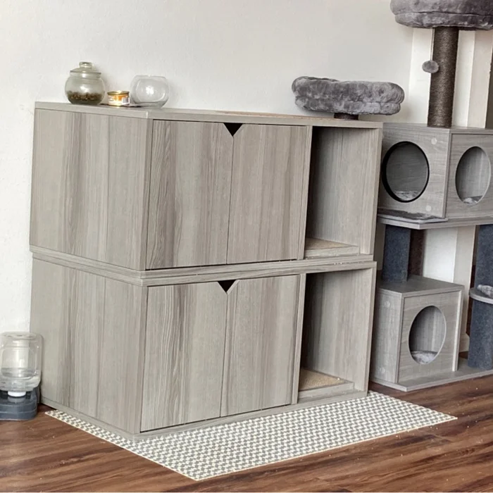 waybasics's tweet image. Stack your litter box enclosures and hide your cat's litter in style! #cat #litterbox #kitty #furball #scracther #kitten #catlover #cats #stackable #stylish