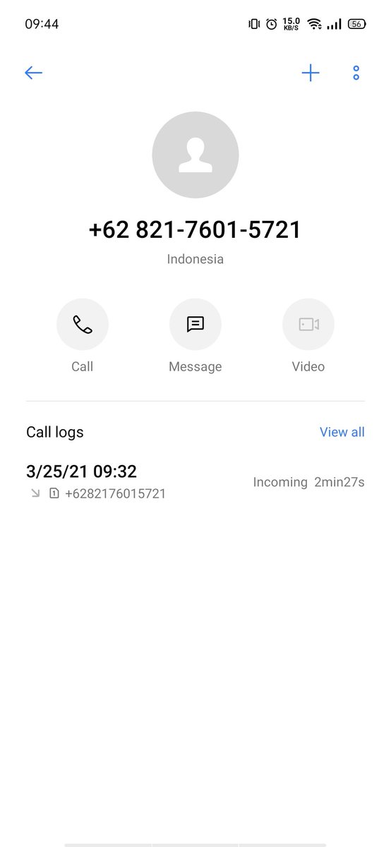 Untuk pengguna Kartuhalo, tolong waspada ya apabila menerima telepon dari nomor ini. 

Dia mengaku sebagai marketing <a href="/Telkomsel/">Telkomsel</a> dan menawarkan pembayaran menggunakan Telkomsel poin. Ujung2nya ybs meminta OTP MyTelkomsel.