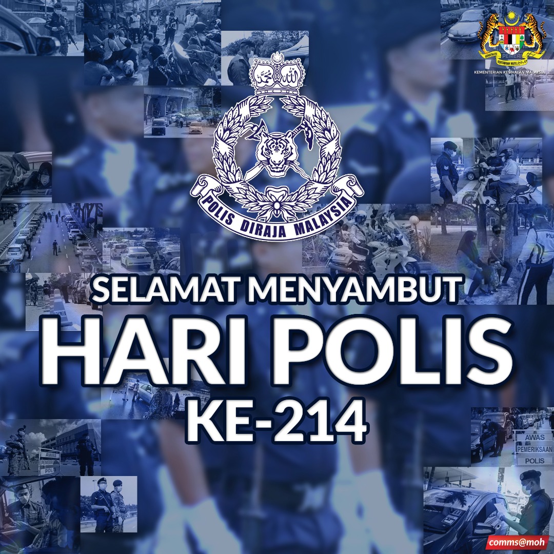 Kkmalaysia On Twitter Terima Kasih Kepada Polis Diraja Malaysia Pdrm Yang Terus Setia Bersama Kkm Dalam Pasukan Barisan Hadapan Selamat Hari Polis Ke 214 Polis Dan Rakyat Berpisah Tiada Haripolis214 Dradhambaba Pdrmsia Https T Co