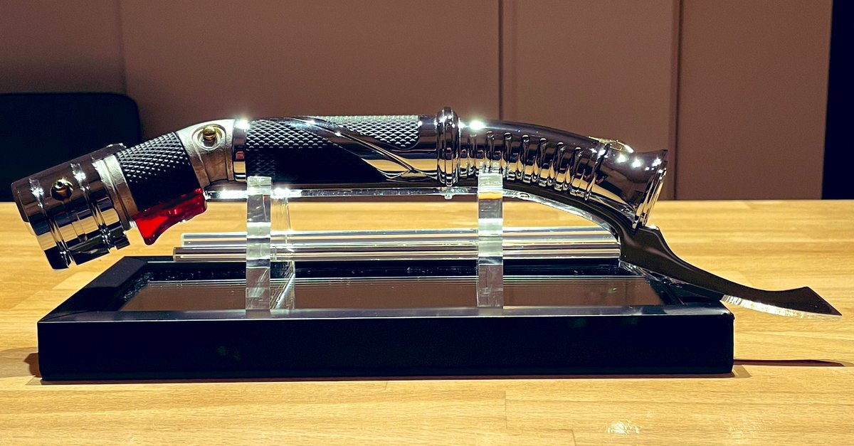 number_distance's tweet photo. ■仕様
Hilt：89(korbanth) dooku
Sound board：CFX MK2
LED：NeoPixel RGB(NPXL)
battery：18650 3.7v 3120mAh
speaker：22mm 4ohm3w https://t.co/3ssRDxAmsH