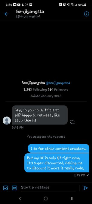 Don't ask OF creators to give your their links for free. We work hard for our money. https://t.co/Tx<a href="/tag/callmebyyourname"class="tags"><span>#callmebyyourname</span></a>