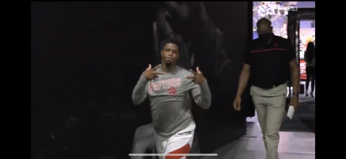 Caught this screen shot of Kyle saying bye to the cameras. If this was his last game as a Raptor... He will deeply be missed <a href="/Klow7/">Kyle Lowry</a> <a href="/Raptors/">Toronto Raptors</a>