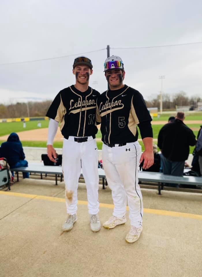wchristianleb's tweet photo. Love this picture of a couple of awesome guys!!
 
Two warriors Lebanon football will miss! 

Family 
Program

@drewmcbride5 
@Isaac_led10 https://t.co/8BLx5nIHMp