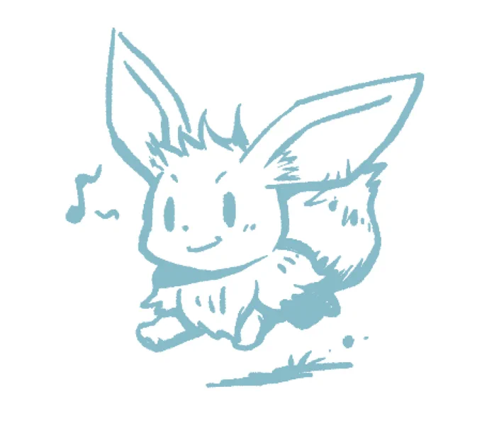 【発掘Fan art】落描きイーブイ♪ 