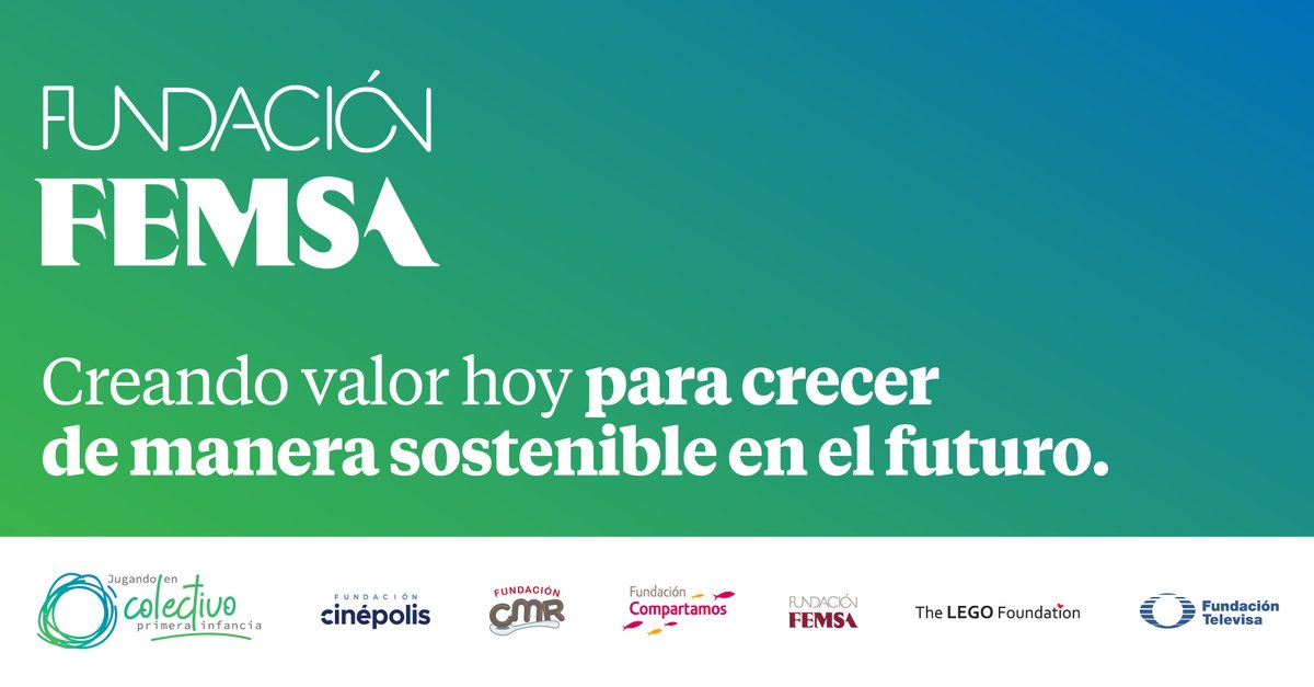 Colectivo_PI's tweet photo. En Fundación @FEMSA, crean valor para los grupos de interés y la sociedad generando las condiciones económicas, sociales y ambientales necesarias para operar hoy y crecer de manera sostenible en el futuro. https://t.co/rC6jSELBbn