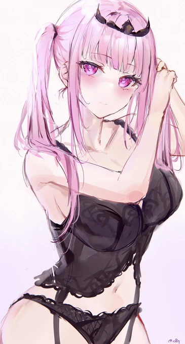 #callillust 
ツインテールカリオペちゃん 