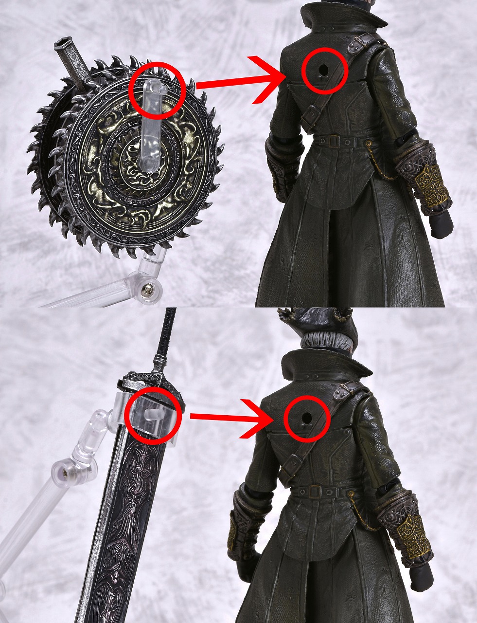 Gecco Bloodborne 回転ノコギリ フィギュア Gecco Bloodborne ハンターズ アーセナル 1/6 回転ノコギリ
