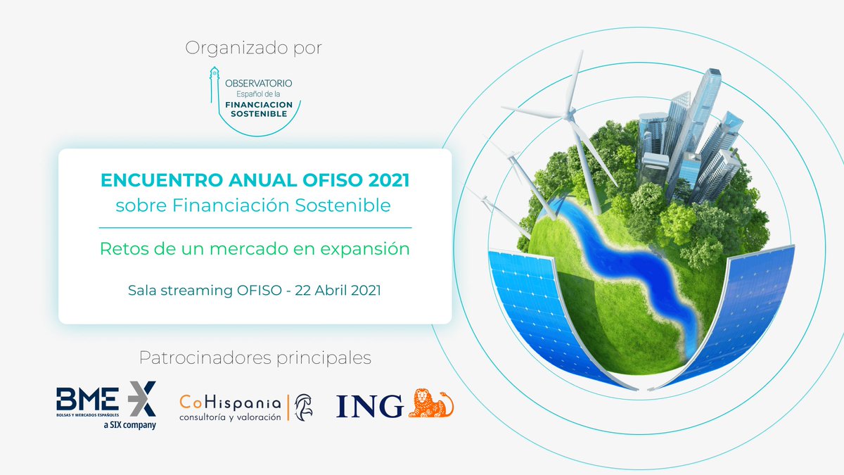 GuiafinemInfo's tweet photo. Se acerca el Encuentro Anual OFISO 2021 sobre financiación sostenible https://t.co/gRDamkS6xS https://t.co/WaebPrq2zX