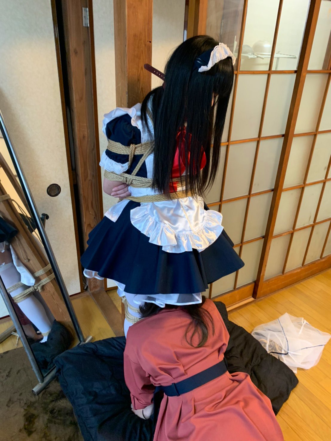 緊縛冬セーラ 