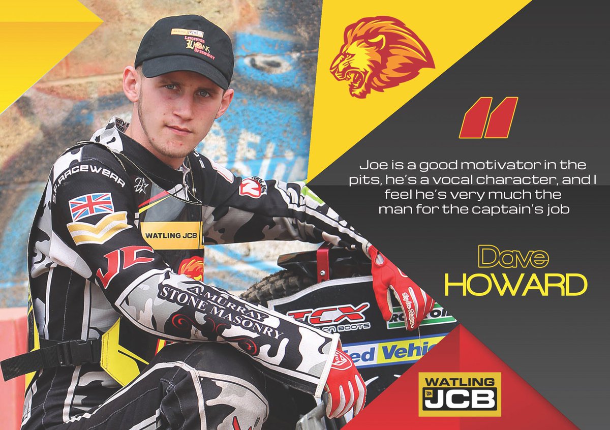 SpeedwayLions's tweet photo. 𝗖𝗨𝗕𝗦 𝗡𝗔𝗠𝗘 𝗖𝗔𝗣𝗧𝗔𝗜𝗡 𝗝𝗢𝗘 🙌

🦁 JOE Lawlor has been handed the Leicester captaincy for their National Development League season.

More from boss Dave Howard here ⤵️
https://t.co/kBaRayXW7B https://t.co/CLIwDWQL3v