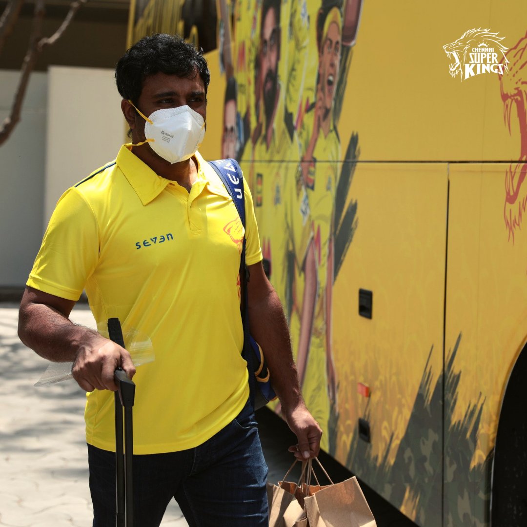 ChennaiIPL's tweet photo. #Yellove on the move! All set to coast along from the east to the west! #WhistlePodu 💛🦁 https://t.co/T2YhzRffoA