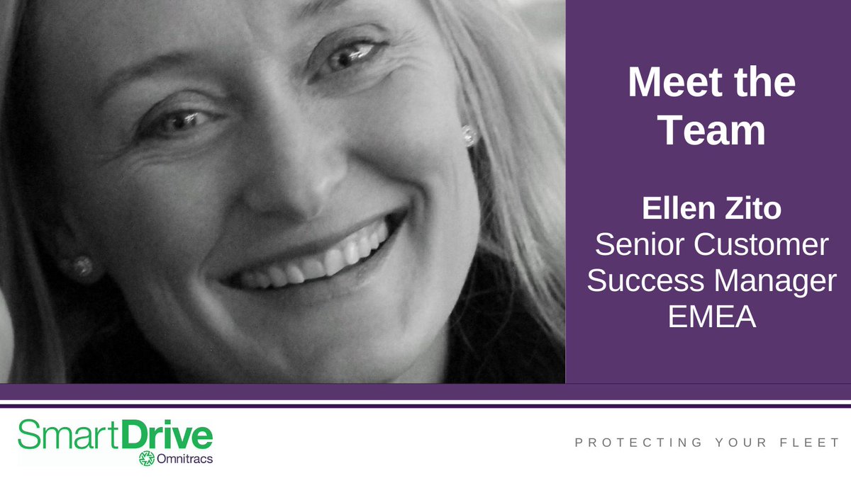 SoleraFSIntl's tweet photo. Meet Ellen our Senior Customer Success Manager, EMEA. Supporting customers to achieve their goals in reducing collisions, protecting their drivers and cutting overall #fleetcosts is Ellen's top priority: https://t.co/8y783tvdyw
#MeetEllen #FleetSupport #FleetSafety https://t.co/rOUobebSFE