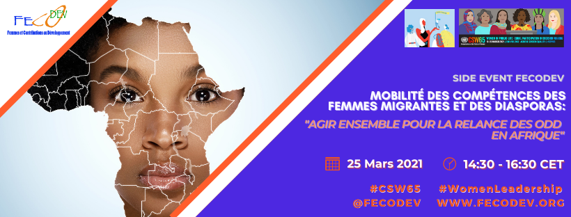 fecodev's tweet photo. Dernier appel!

Nous serons en direct à partir de 14h30 (heure de Paris) pour explorer avec nos invités, une mine d'or d'informations sur leurs actions dans la relance des #ODD en Afrique

Rejoignez nous en direct sur : https://t.co/LDjYwyGyUm

#IWD #WomenLeadership #CSW65 https://t.co/223yd3cJTz