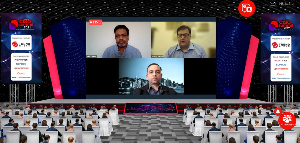 dynamicCISO's tweet photo. #CISOSummit2021 LIVE: #SupplyChain Attacks: How to Prevent #SolarWinds From Happening? by @sunilvarkey @AkshayGarkel from @GrantThorntonIN

@rneelmani @shipramalhotra @muqbil_ahmar @hacback17 #ciso https://t.co/cMUb4dUXul