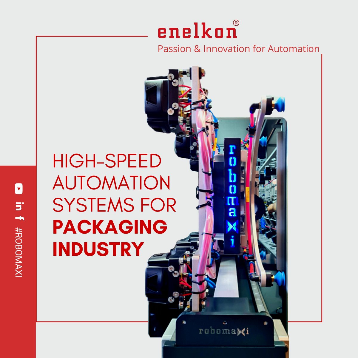 EnelkonIML's tweet image. Speed, Safety, and Flexibility! Get what you need with our high-speed automation systems specially designed for the packaging industry! 😎

Contact us! info@enelcon.com
.
.
.
.
#imlrobot #automation #enelkon #robomaxi #inmoldlabelling #packaging #industry #automatizacion