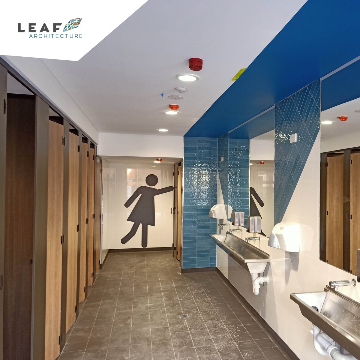 leaf_arch's tweet photo. Holy Spirit College in Lakemba asked Leaf Architecture to redesign the space to open it up visually and prevent students from congregating in the toilets. The new design also incorporates better ventilation and COVID-19 hygiene protocols. https://t.co/ldqRN69x4M