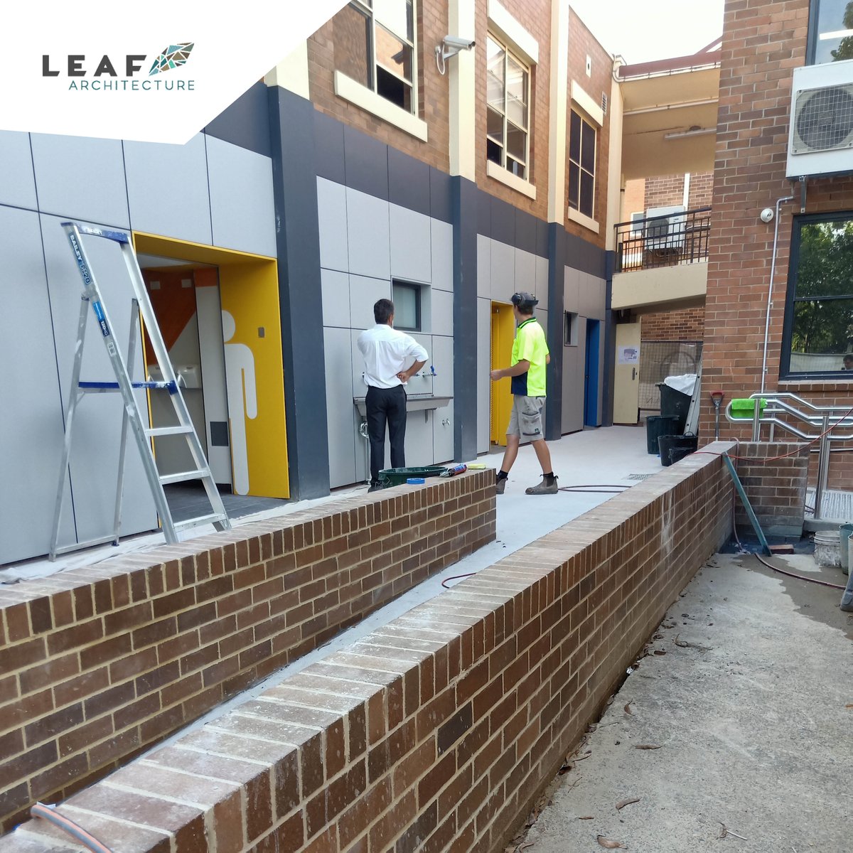 leaf_arch's tweet photo. Holy Spirit College in Lakemba asked Leaf Architecture to redesign the space to open it up visually and prevent students from congregating in the toilets. The new design also incorporates better ventilation and COVID-19 hygiene protocols. https://t.co/ldqRN69x4M