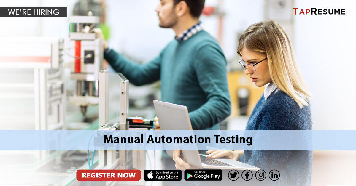 tapResume's tweet image. If you&apos;re into #ManualAutomationTesting and have 2-6 years of experience and willing to work in #Bangalore, click the link below.

bit.ly/3cigkbG

#JIRA #SQL #Agile